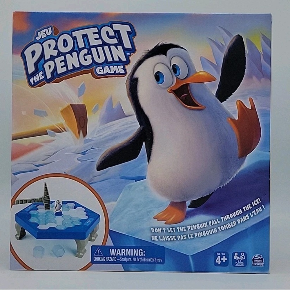 Protect the Penguin Game Jeu SpinMaster Board Game Ages 4+ Family Game Night